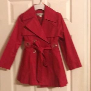 Girls size small hot pink spring coat